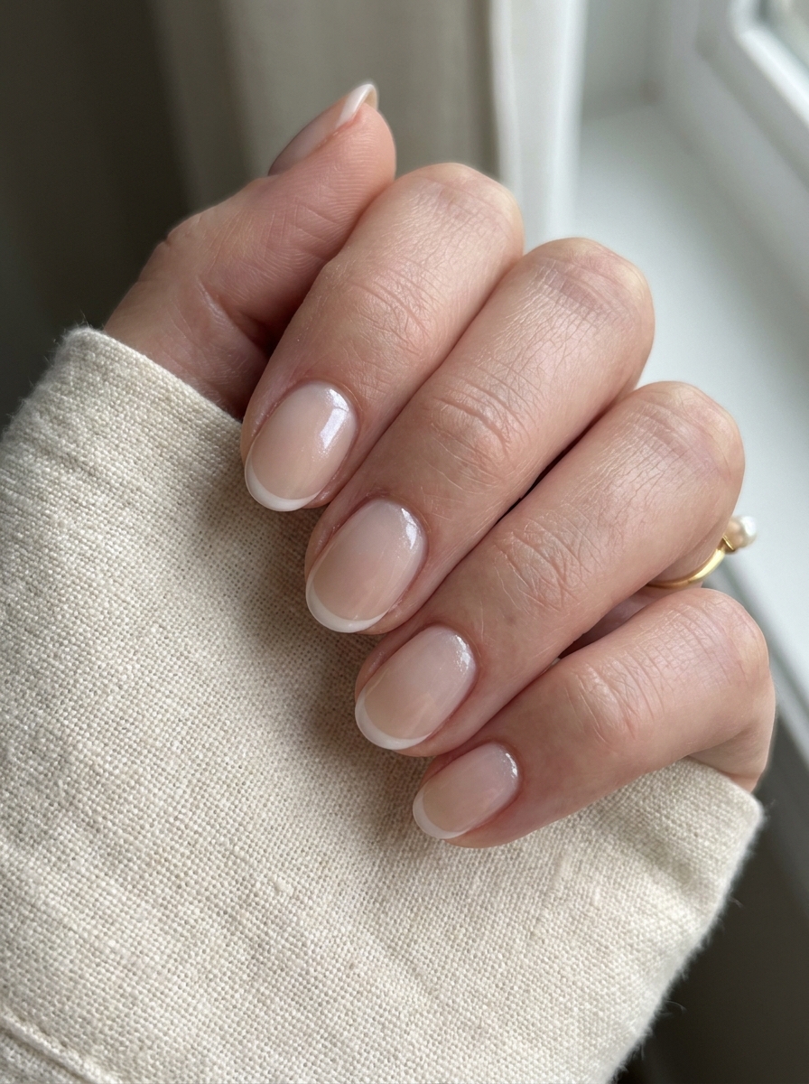Glazed Milky French Nails als Milky French Nägel Inspiration 2026
